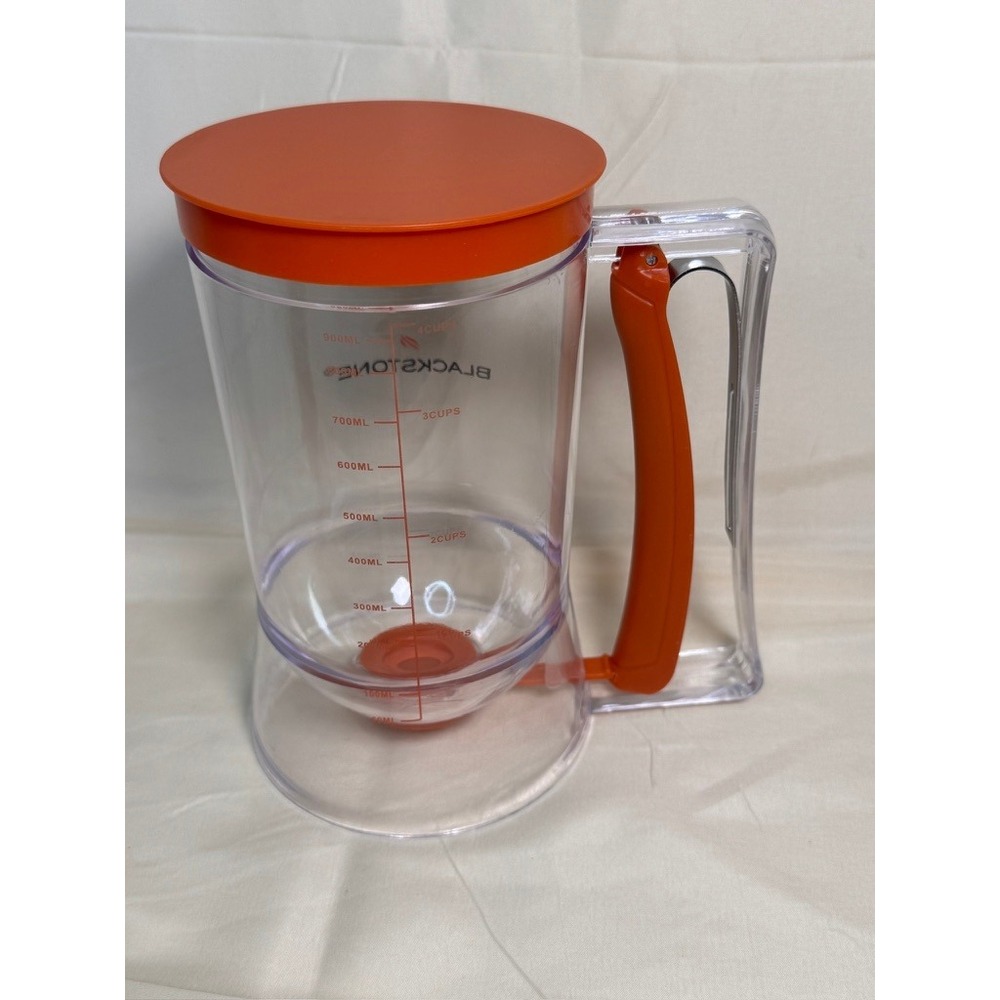 Blackstone Pancake Batter Dispenser 4 Cup 900ml Orange Handle VGUC